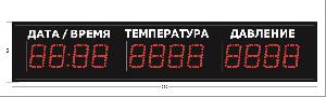 Метеотабло Электроника-206-D6х12хN3-TP-ER2 /h/