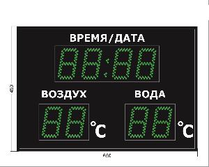 Метеотабло Электроника-211-D11х8хN3-TT-EG
