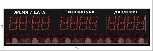 Метеотабло Электроника-221-D21х12хN3-S12x128-TP-ER2