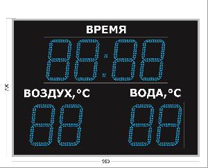 Метеотабло Электроника-221-D21х8хN3-TT-EB
