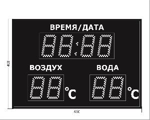 Метеотабло Электроника-211-D11х8хN3-TT-EW