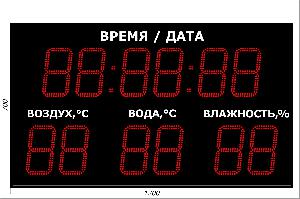 Метеотабло Электроника-221-D21х12хN4-TTW-ER