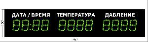 Метеотабло Электроника-206-D6х12хN3-TP-EG2 /h/