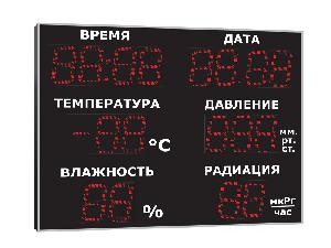 Метеотабло  Электроника-227-D27х18хN6-TPWRd