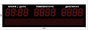 Метеотабло Электроника-215-D15х12хN3-S12x96-TP-ER2