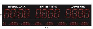 Метеотабло Электроника-224-D24х12хN3-S12x144-TP-ER2