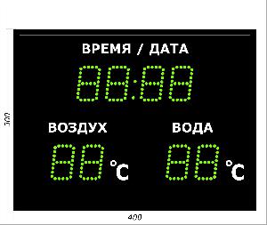 Метеотабло Электроника-206-D6х8хN3-TT-EG