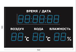 Метеотабло Электроника-206-D6х12хN4-TTW-EB